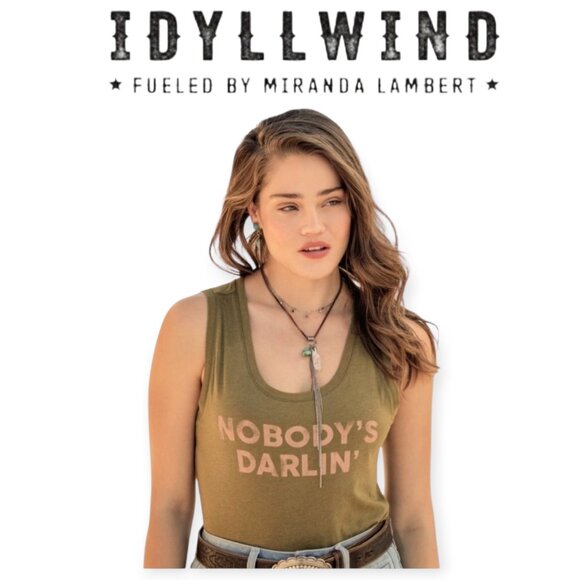 Idyllwind olive sleeveless tank top Women's size medium EUC - Picture 1 of 14